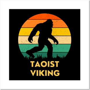 Taoist Viking Bigfoot Logo Posters and Art